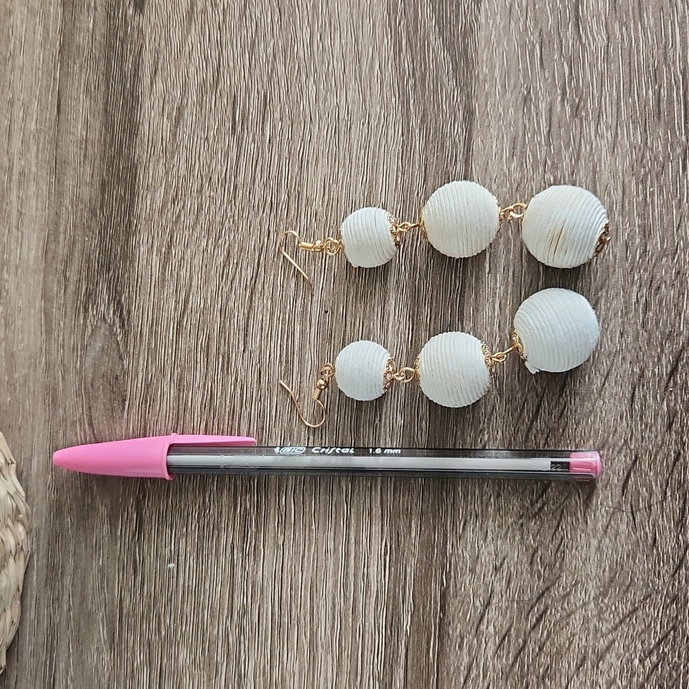 Tri Layer Boho Statement Earrings - Picture 5 of 5